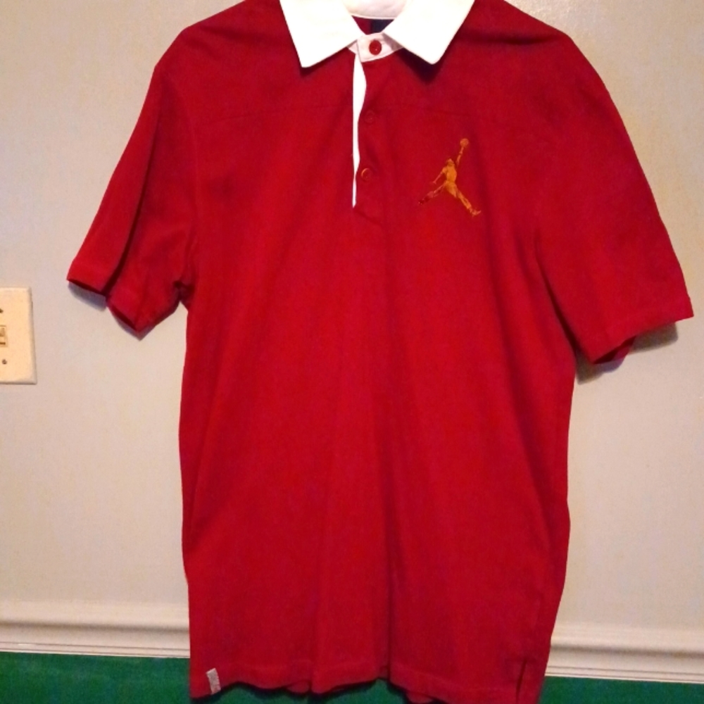 Men's Jordan Brand Burgundy Jersey Polo